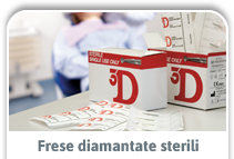 frese diamanate sterili 